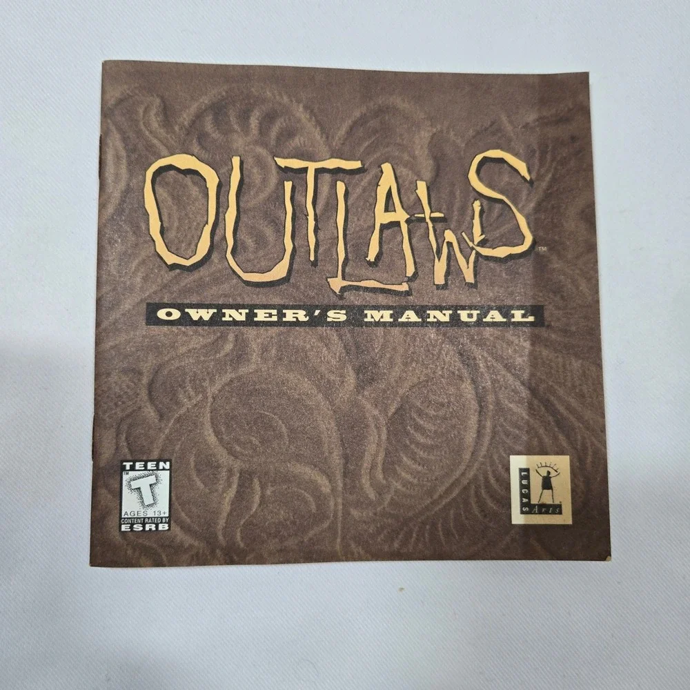 VTG Outlaws PC Big Box Game CIB LucasArts 1997 Windows 95 Western FPS Complete